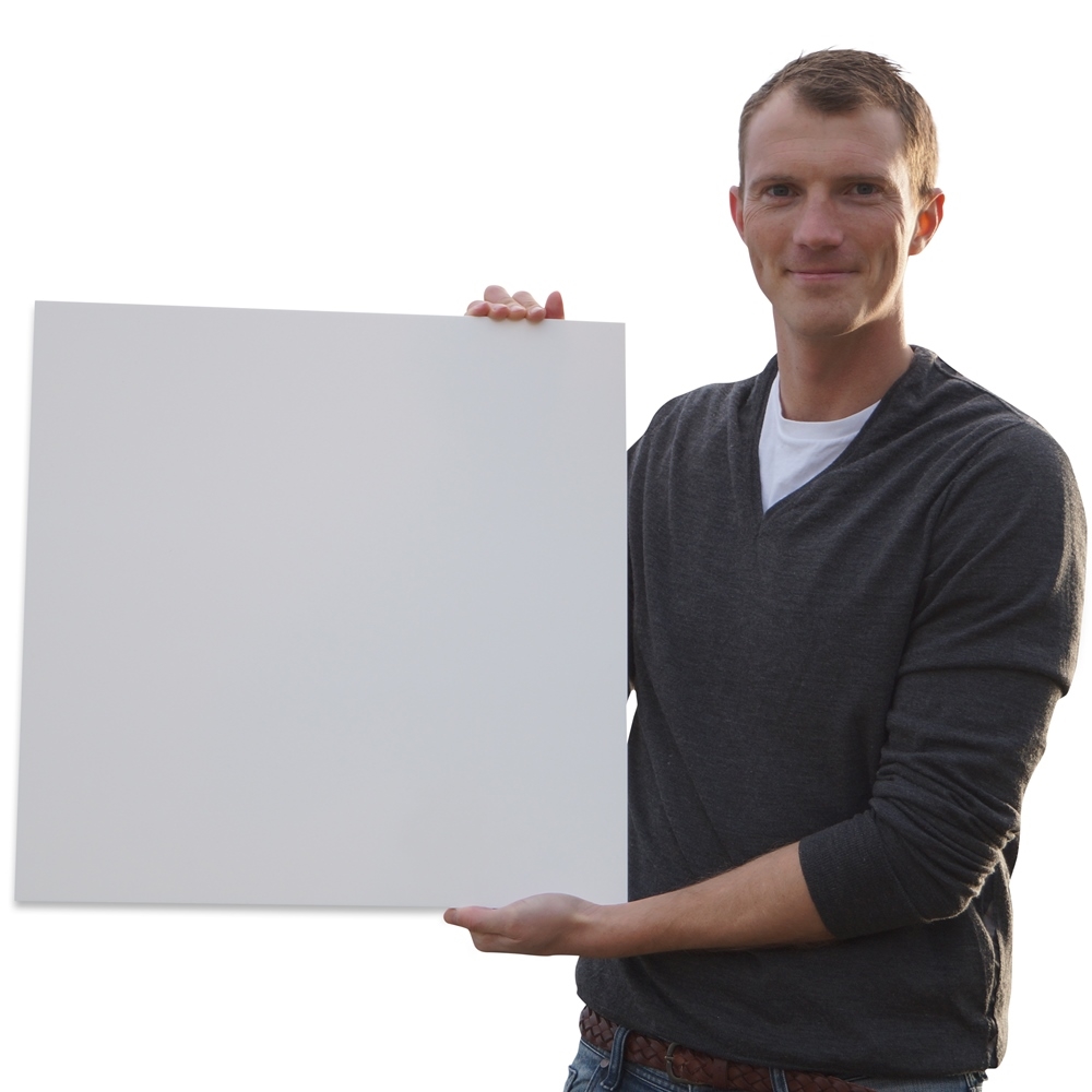 TEMPSA Plexiglas Disque Plaque Acrylique Rond Blanc Plastique